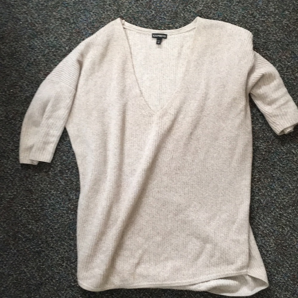 Cream colored loose sweater